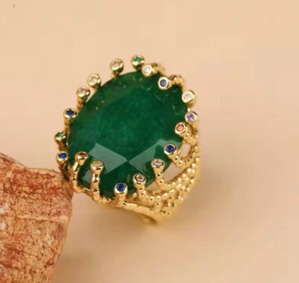 Anillo Green Ruby, Joyería Luison