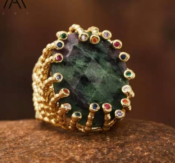 Anillo Ruby Zoisite, Joyería Luison