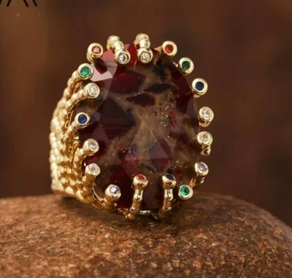Anillo Red Coloured, Joyería Luison