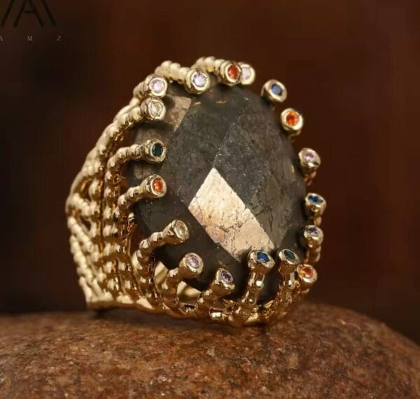 Anillo Tron Pyrite, Joyería Luison