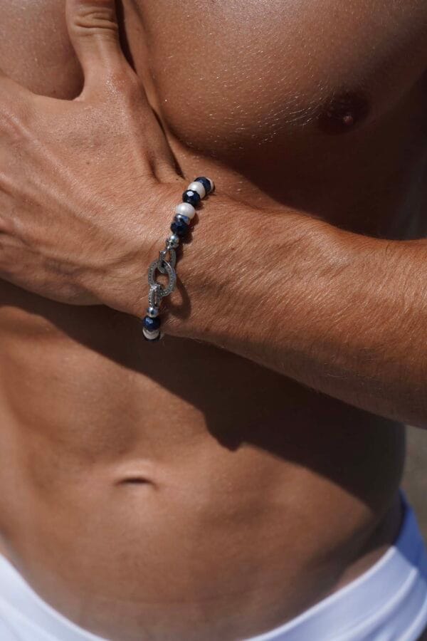 HORUS, brazalete con perlas, unisex, Luison
