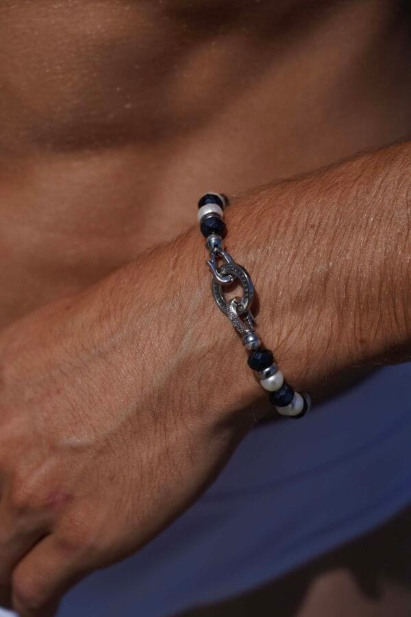 HORUS, brazalete con perlas, unisex, Luison