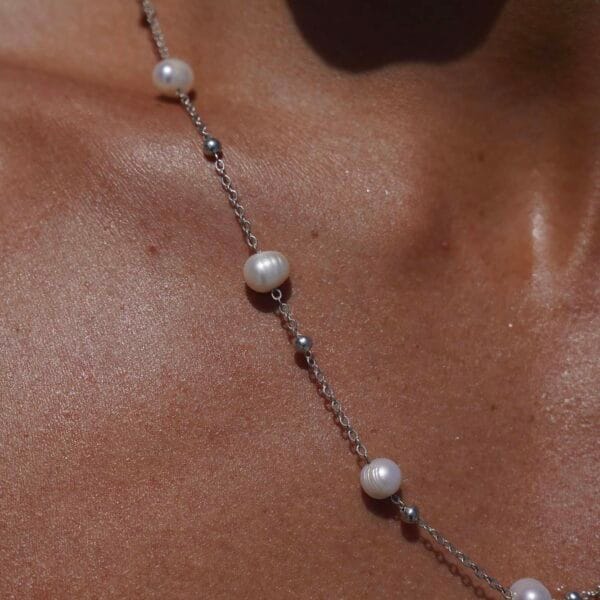 Collar Secret de Plata 925 y Perlas Naturales, Joyería Luison