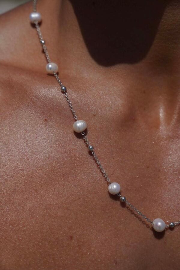 Collar Secret de Plata 925 y Perlas Naturales, Joyería Luison