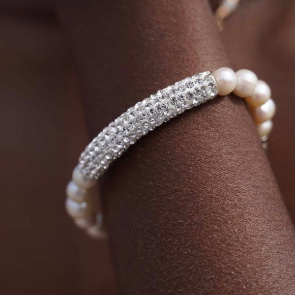 Brazalete Blanco Amor, Joyería Luison
