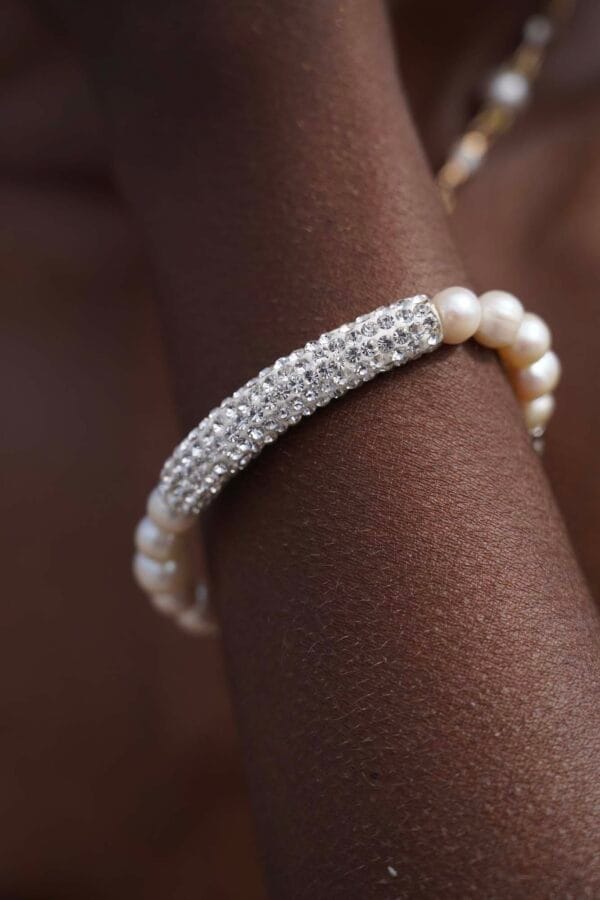Brazalete Blanco Amor, Joyería Luison