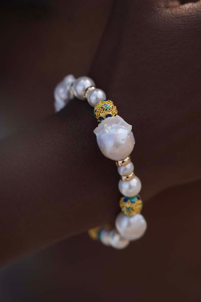 Brazalete Corazón de Perla, Joyería Luison