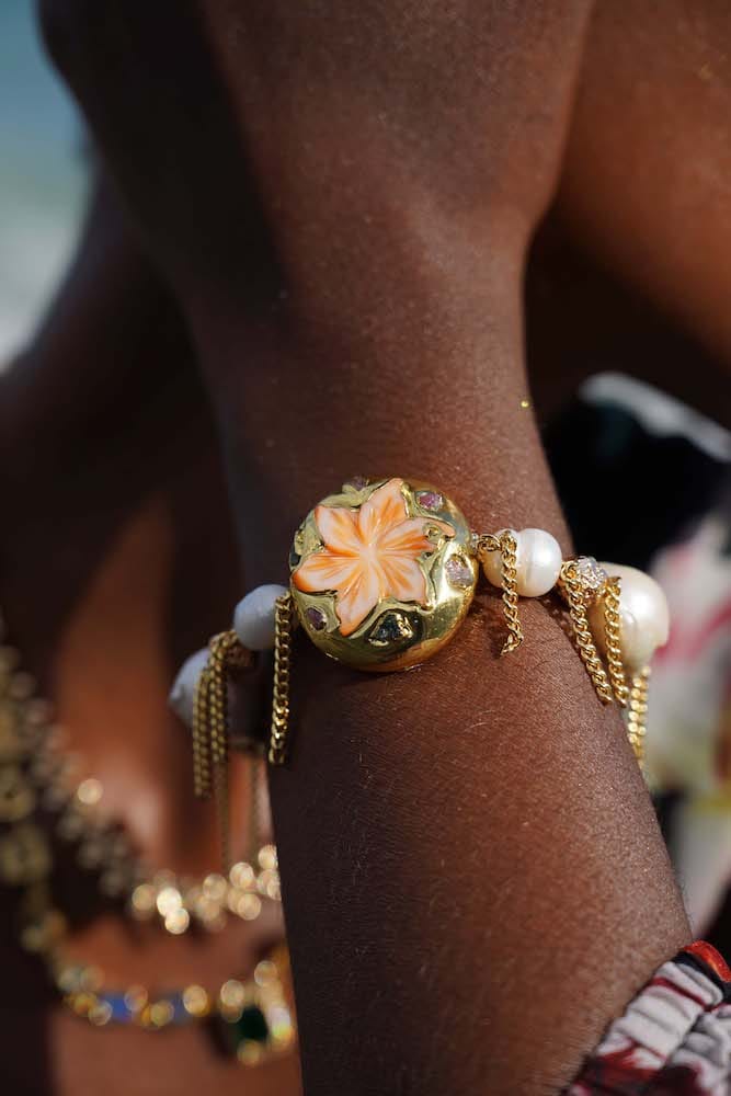 Brazalete Flor Marina, Joyería Luison