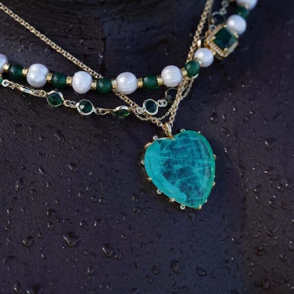 Collar Corazón del Mar 18K, Joyería Luison
