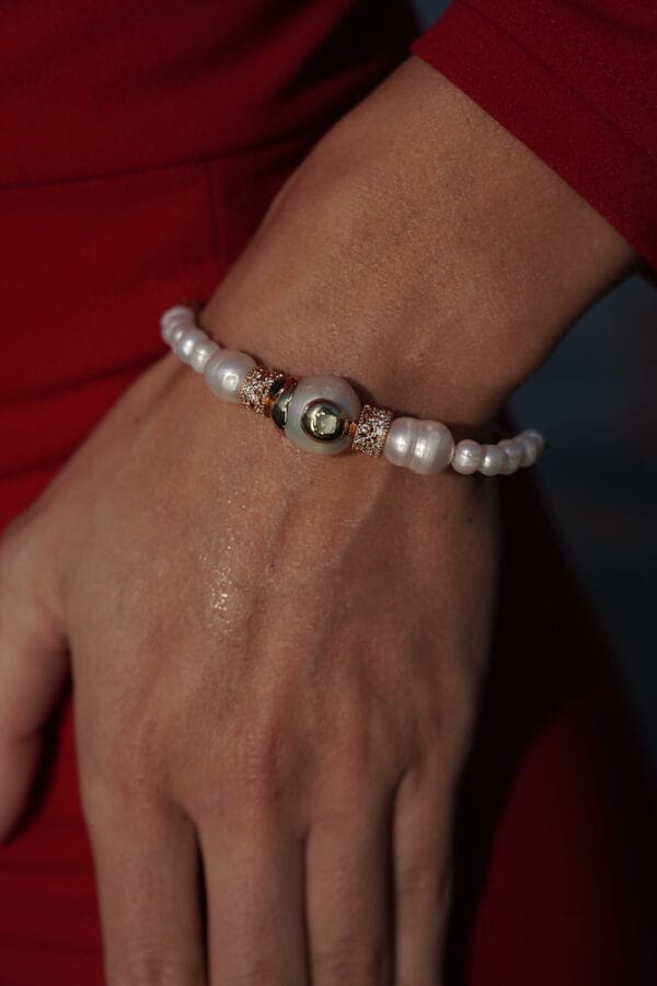 ATHENEA Brazalete de Perlas Blancas, Luison
