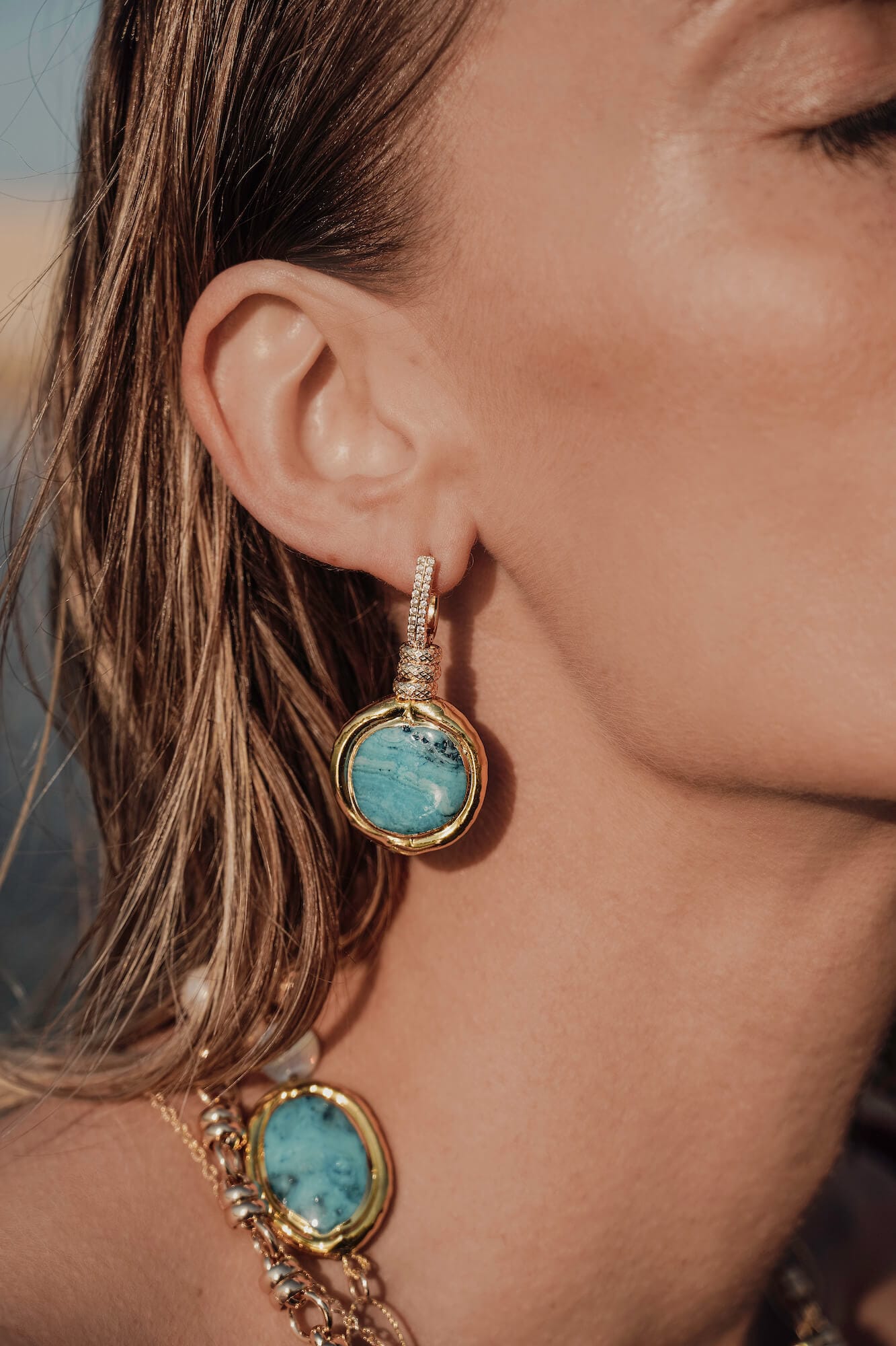 Magazine | Pendientes Lapislázuli, Joyería Luison