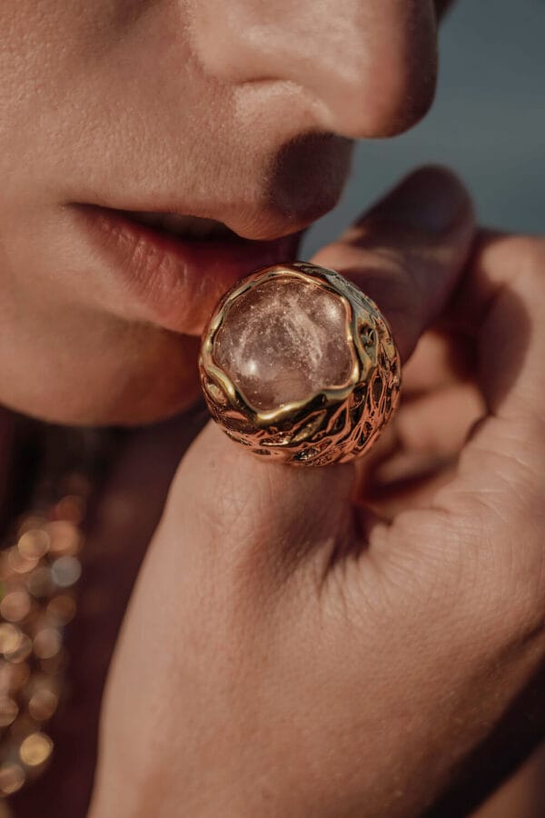Moon Gold | Anillo de Plata 925, Joyería Luison
