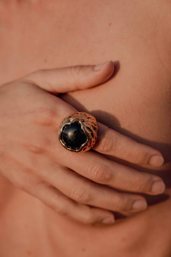 Anillo Turmalina Black Gold, Joyería Luison