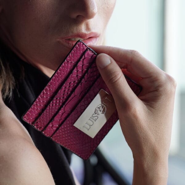 CARTERA PITÓN FUXIA, Joyería Luison
