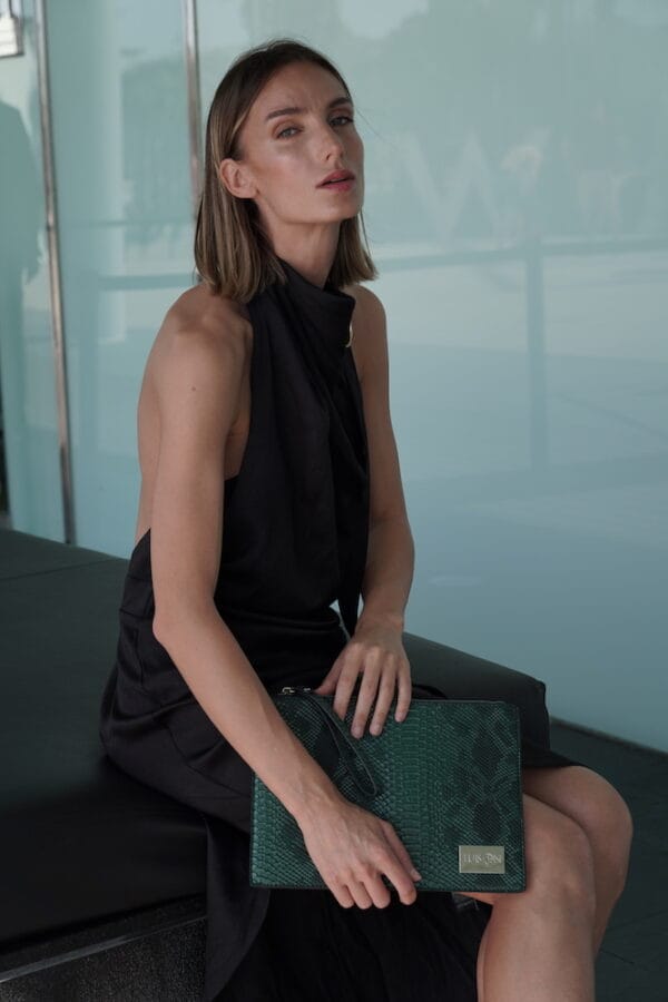 Bolso Garbo Verde del Mar, Joyería Luison