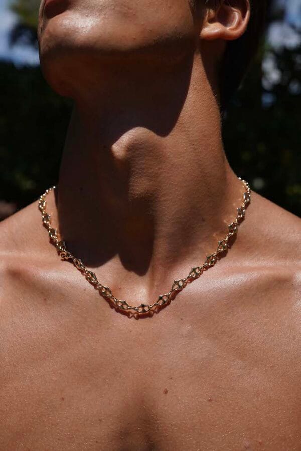 Collar Gold Wolf Eslabones en Oro 18k, Joyería Luison