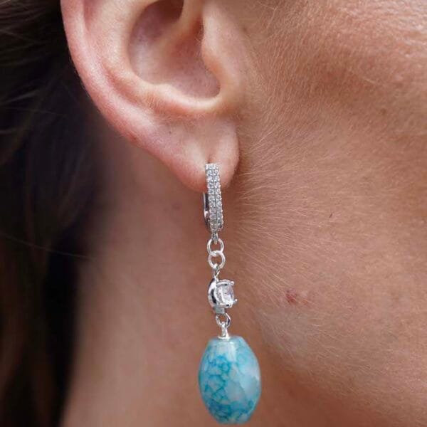 Pendientes Ilusión Turquesa, Joyería Luison