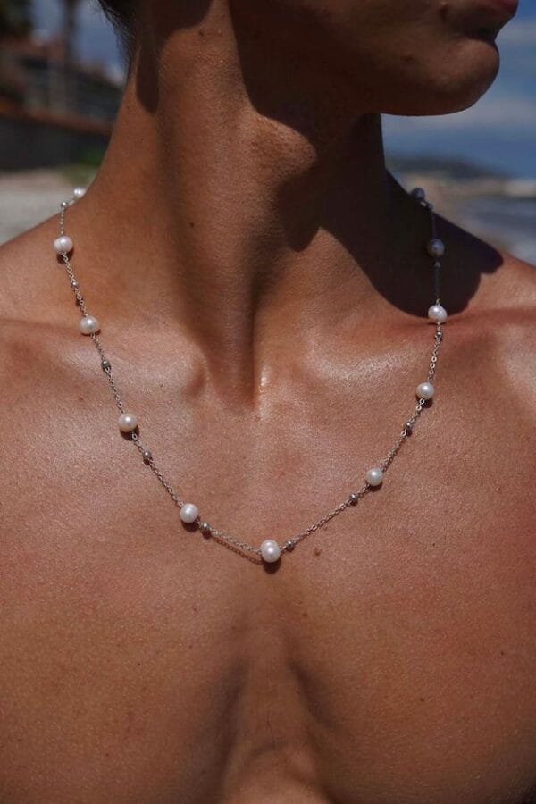 Collar Secret de Plata 925 y Perlas Naturales, Joyería Luison