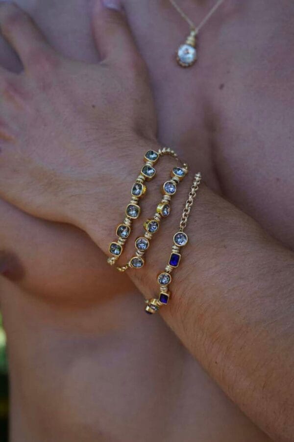 Brazalete Fusión Blue Gold, Luison