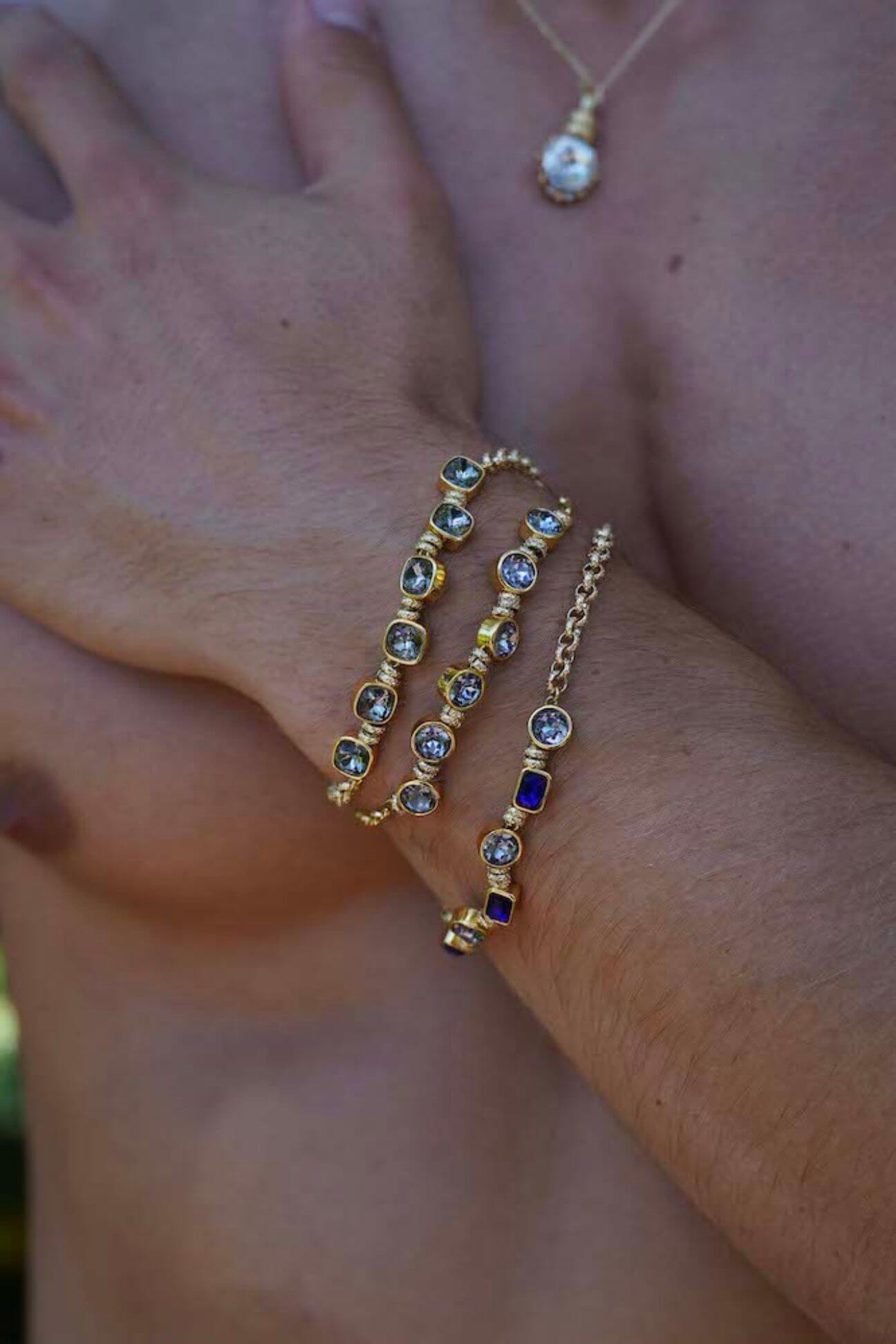 Brazalete Fusión Blue Gold, Luison