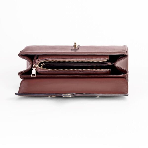 Bolso Elegante de Piel, Bandolera Caramelo Mujer, Luison