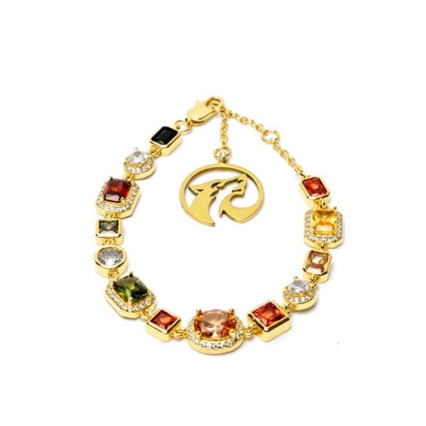 Brazalete de Piedras Preciosas en Oro 18K, Luison