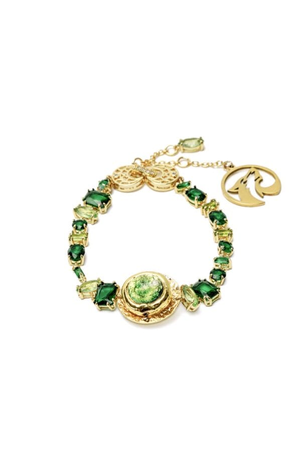 Brazalete Esmeraldas Oro 18k | LUISON Joya Artesanal