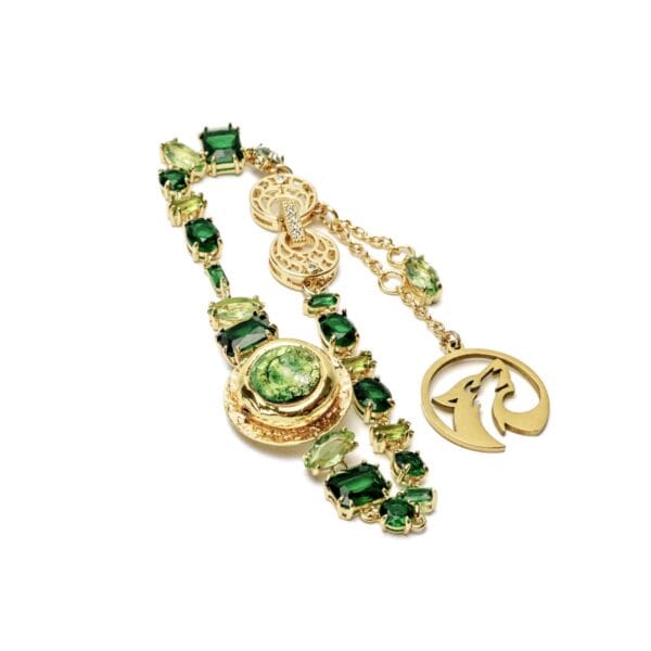 Brazalete Esmeraldas Luison Oro 18k