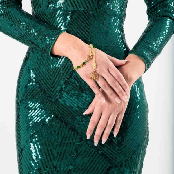 Brazalete Esmeraldas Luison Oro 18k