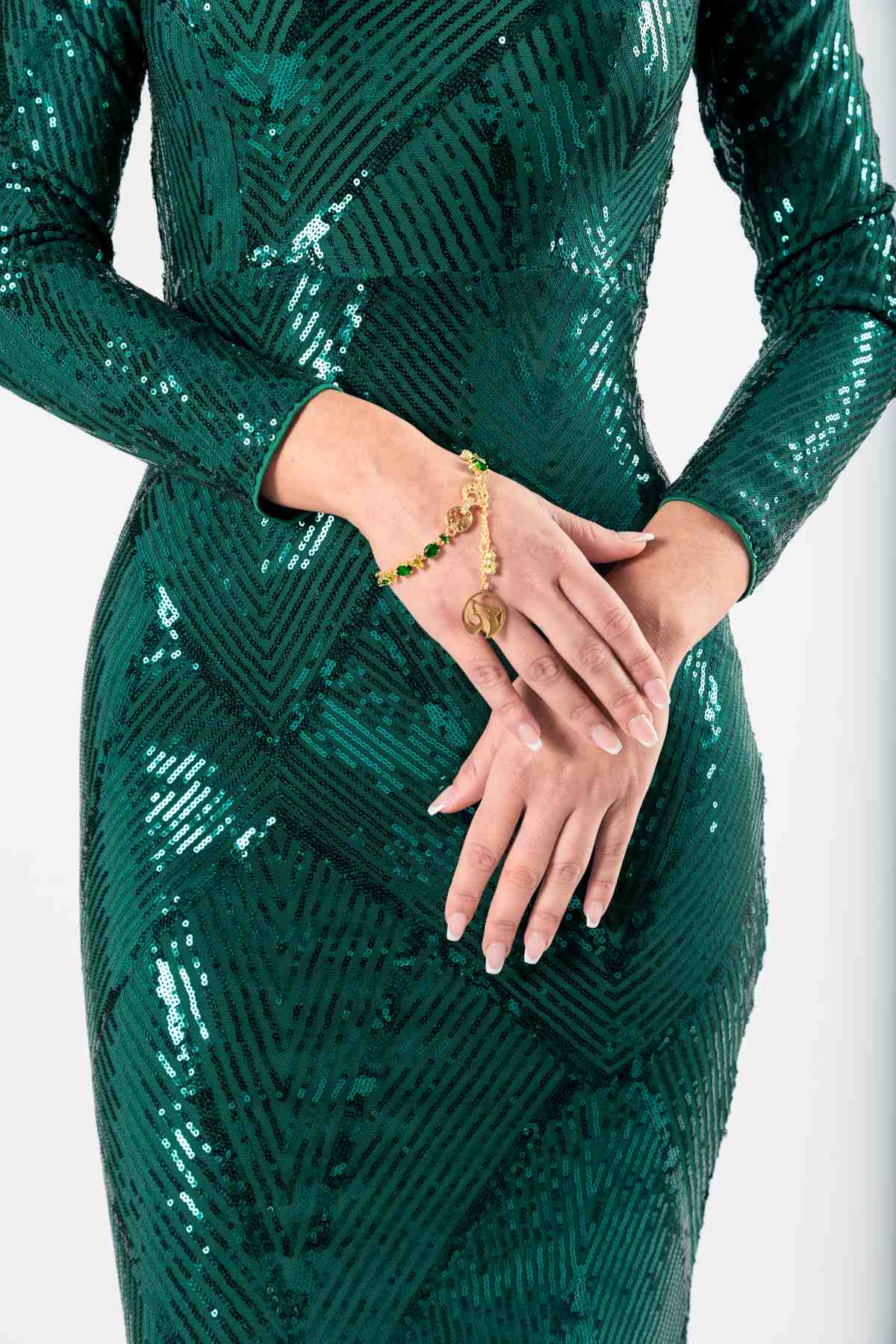 Brazalete Esmeraldas Luison Oro 18k