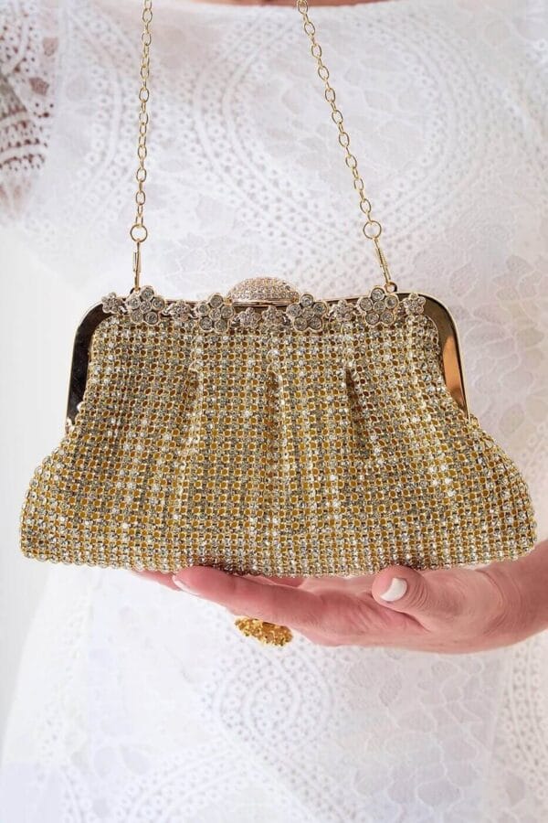 Bolso de Mano Dorado Teatro - Imagen 2