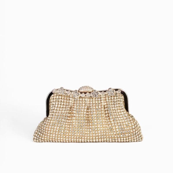 Bolso de Mano Dorado Elegante, Luison
