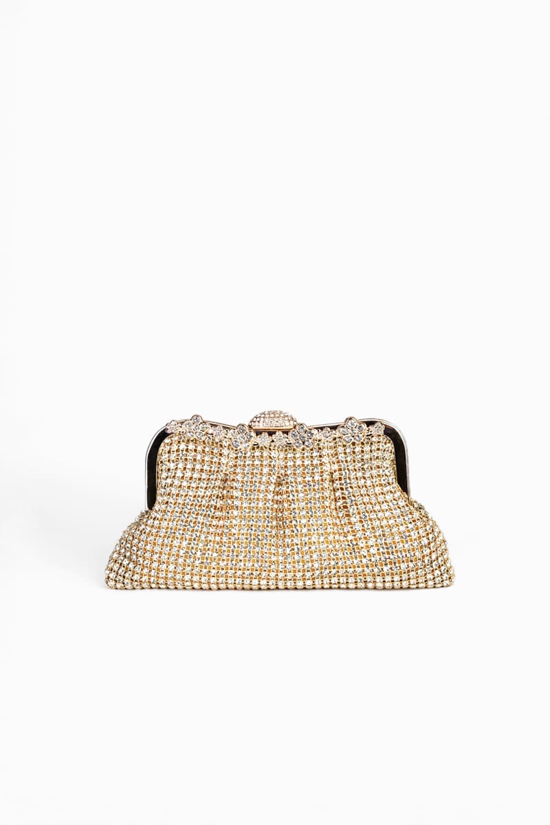 Bolso de Mano Dorado Elegante, Luison
