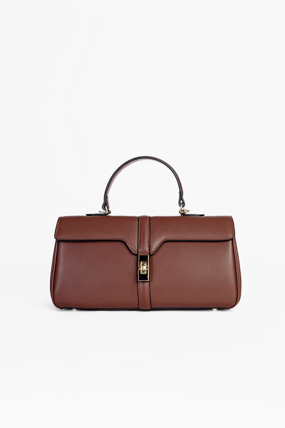 Bolso Elegante de Piel, Bandolera Caramelo Mujer, Luison