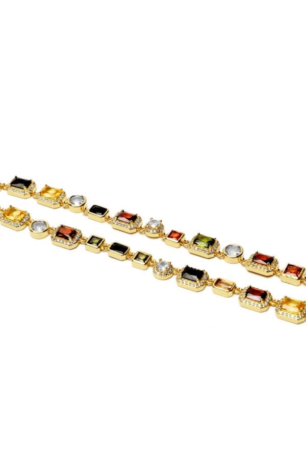 Collar de Piedras Preciosas en Oro 18K, Luison