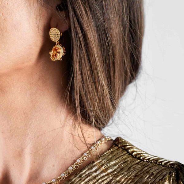 Pendientes Oro 18K Ópalos, Luison