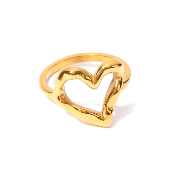 Anillo Corazón Mío | Plata 925 Laminada en Oro 18k | Luison