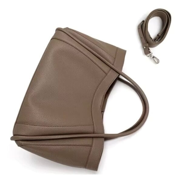 Bolso de Piel Cocodrilo Marron Luison