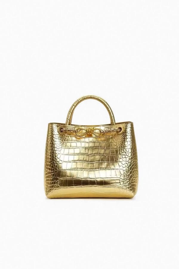 Bolso De Mano Tesoro Dorado - Imagen 5
