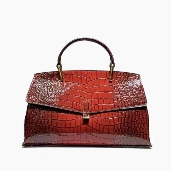 Bolso de Piel Rojo Cocodrilo Premium | LUISON