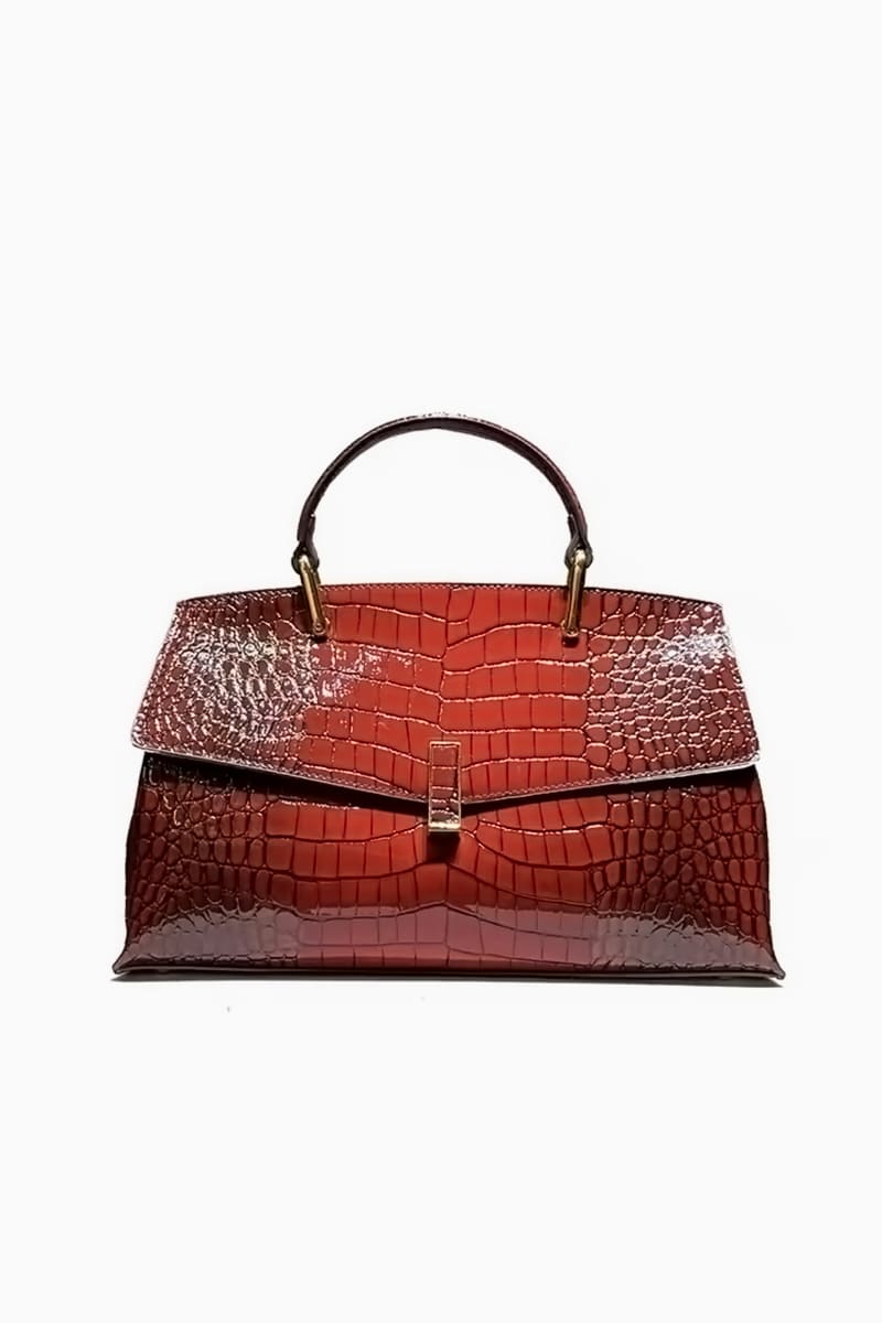 Bolso de Piel Rojo Cocodrilo Premium | LUISON