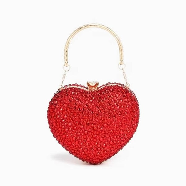 Bolso de Mano Corazón Rojo