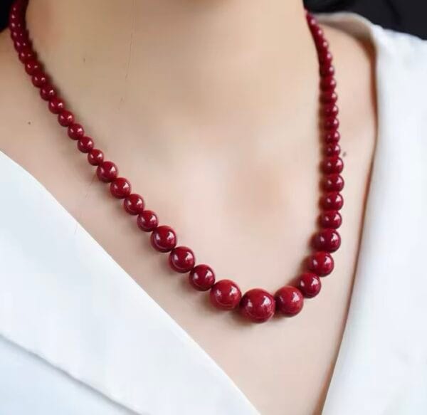 Collar de Jade Cinabrio Natural | LUISON
