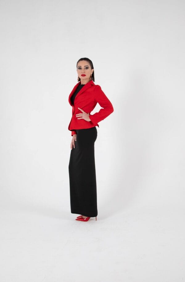 Chaqueta Roja Elegante para Mujer | LUISON