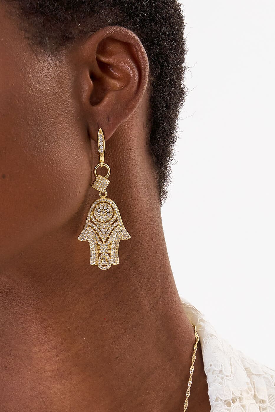 Pendientes Midas Hand Gold Fátima