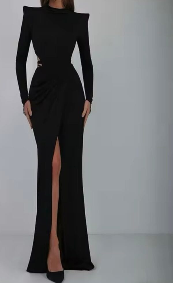 Vestido Conjunto Negro Elegante Largo | LUISON