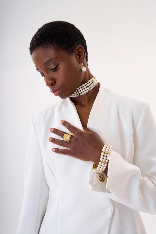 Brazalete Destiny Pearls Gold - Imagen 2