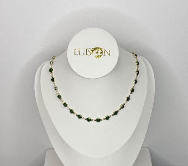 Gargantilla Jade y Perlas | LUISON Joya Artesanal