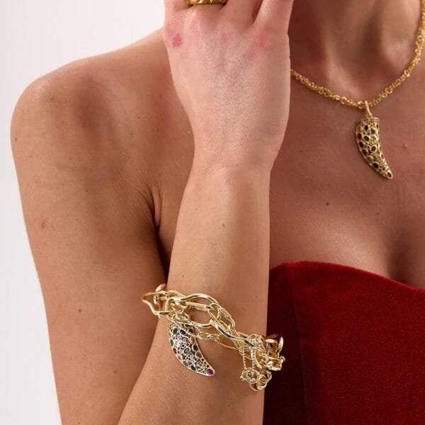 Brazalete Horn Murano Gold