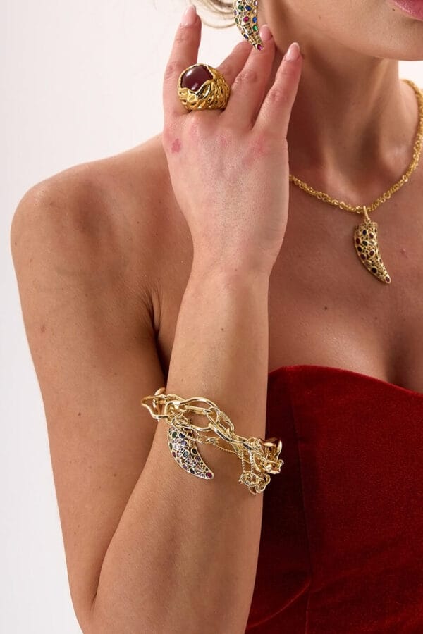 Brazalete Horn Murano Gold